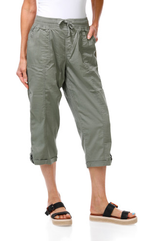 Thumbnail 1: Dash Women's Twill Roll Tab Capris 