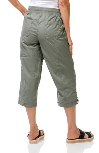 Thumbnail 2: Dash Women's Twill Roll Tab Capris 