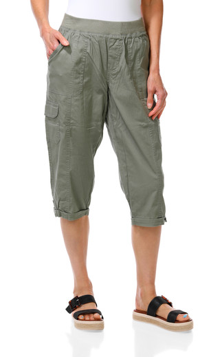 Thumbnail 1: Dash Women's Twill Cargo Pocket Capris 
