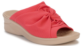 Thumbnail 1: Bzees by Lifestride Women's Smile 3 Coral Scrunch Wedge Sandals 