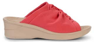 Thumbnail 4: Bzees by Lifestride Women's Smile 3 Coral Scrunch Wedge Sandals 