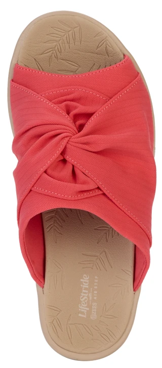Thumbnail 7: Bzees by Lifestride Women's Smile 3 Coral Scrunch Wedge Sandals 
