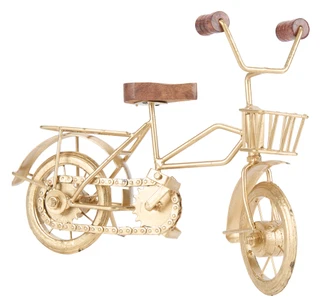 Thumbnail 1: 11x8 Metal and Wood Bike Accent 
