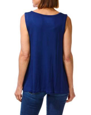 Thumbnail 2: Caribbean Joe Women's Embroidered Americana Tank Top 