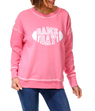 Thumbnail 1: Sable Sky Women's Long Sleeve Game Day Sweatshirt 