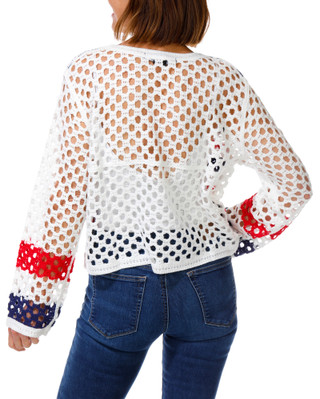 Thumbnail 2: LIV LOS ANGELES Women's Americana Open Crochet Cardigan 