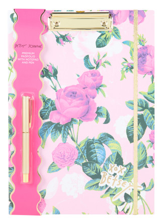 Thumbnail 1: Betsey Johnson Floral Padfolio w/ Notepad & Pen 