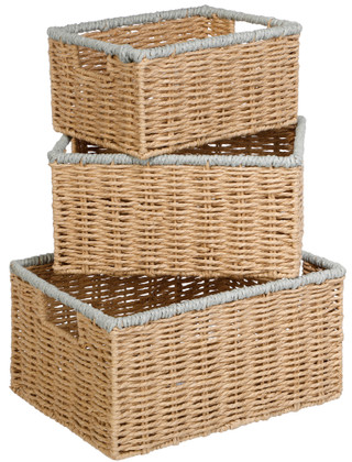 Thumbnail 1: RGI 3 Pk Nesting Parker Baskets 