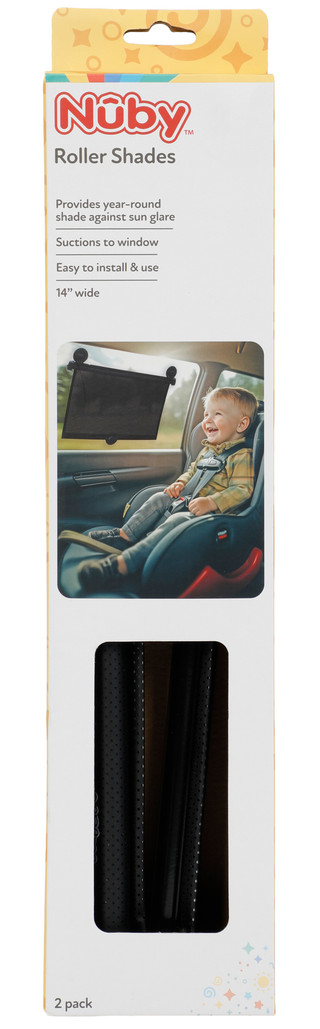Thumbnail 1: Nuby Baby Car Roller Shades 