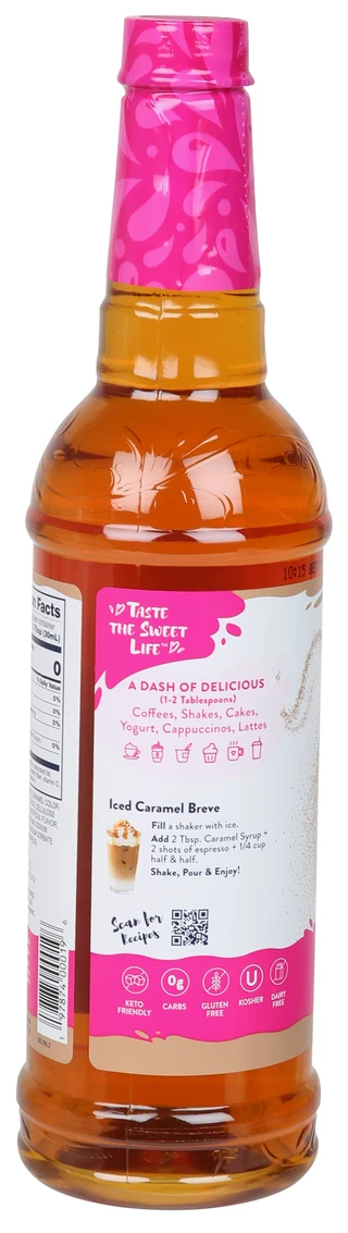 Thumbnail 7: Jordan's Skinny Mixes 25 oz Caramel Skinny Syrup 