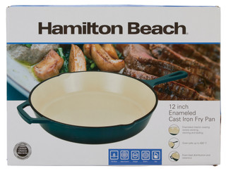 Thumbnail 2: Hamilton Beach 12 in Enameled Cast Iron Fry Pan 