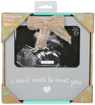 Thumbnail 1: KATE & MILO Can't Wait To Meet You Sonogram Frame 