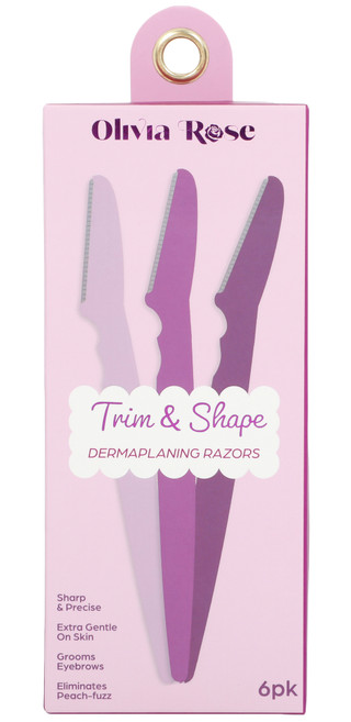 Thumbnail 1: Olivia Rose 6 Pk Trim & Shape Dermaplaning Razors 