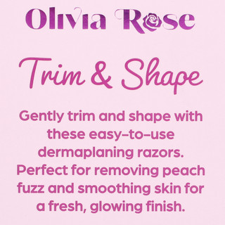 Thumbnail 2: Olivia Rose 6 Pk Trim & Shape Dermaplaning Razors 