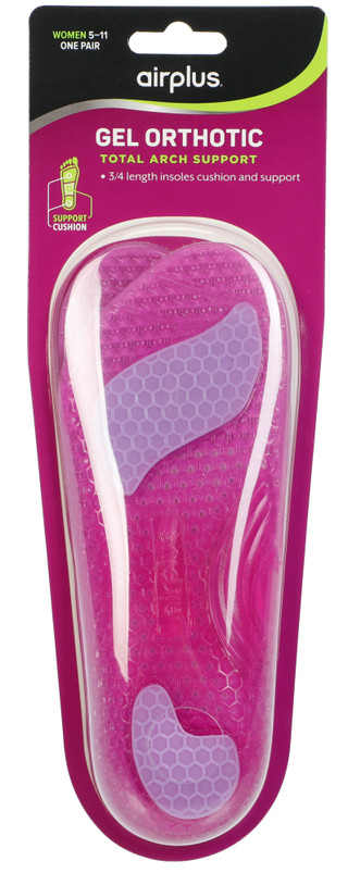 Thumbnail 1: Airplus Gel Orthotic Total Arch Support Insoles 