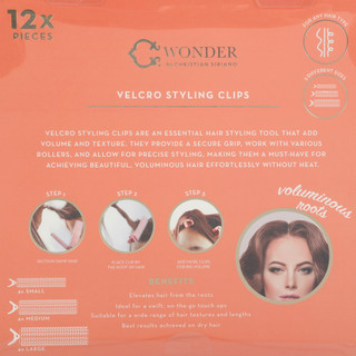Thumbnail 2: C. Wonder 12 Pk Velcro Root Volume Styling Clips 