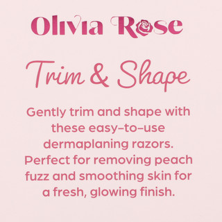 Thumbnail 2: Olivia Rose 6 Pk Trim & Shape Dermaplaning Razors 