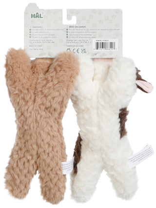 Thumbnail 2: Hal 2 Pk Highland Cow Dog Toys 