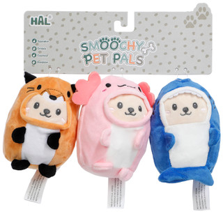 Thumbnail 1: Hal 3 Pk Cozy Critter Dog Toys 