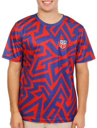 Thumbnail 3: Game of the World Men's Team USA Soccer Jersey 