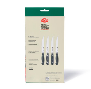 Thumbnail 3: BALLARINI 4 Pc Brenta Steak Knife Set 
