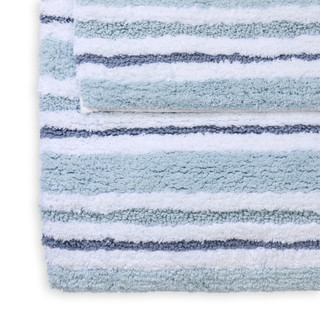 Thumbnail 3: C&C California 2 Pc Stripe Bath Rug Set 