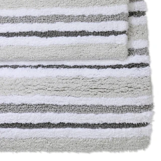Thumbnail 3: C&C California 2 Pc Stripe Bath Rug Set 