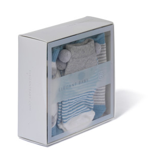 Thumbnail 2: Elegant Baby Baby Boys 3 Pk Socks 