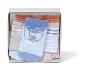 Thumbnail 1: Elegant Baby Baby Boys 3 Pk Socks 