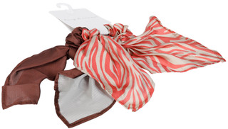Thumbnail 2: TWIG & ARROW Zebra Print Bow Scrunchie Scarf Hair Accessory 