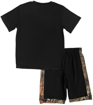 Thumbnail 2: Mossy Oak Boy's Flag Camo Tee Short Set 