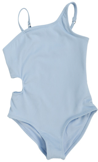 Thumbnail 1: Abercrombie & Fitch Little Girl's Side Cut Out Ribbed Swimsuit 