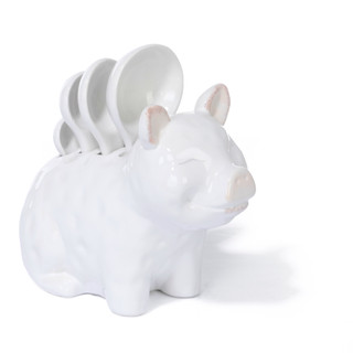 Thumbnail 3: Home Essentials 4 Pc Pig Holder Measuring Spoon Set 