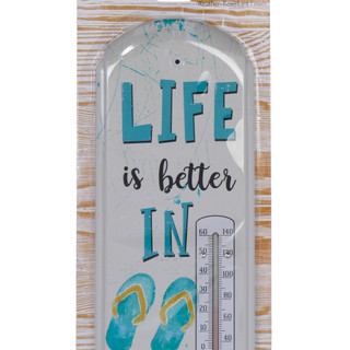 Thumbnail 2: JD YEATTS 17 in Flip Flop Outdoor Thermometer 