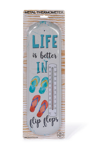 Thumbnail 1: JD YEATTS 17 in Flip Flop Outdoor Thermometer 