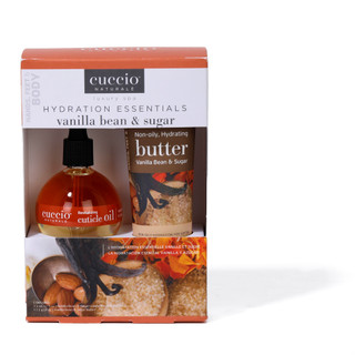 Thumbnail 1: Cuccio 2-Piece Vanilla Bean & Sugar Cuticle Oil & Body Butter Set 