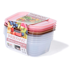 Thumbnail 3: Farberware 10 Pc Food Storage Container Set 