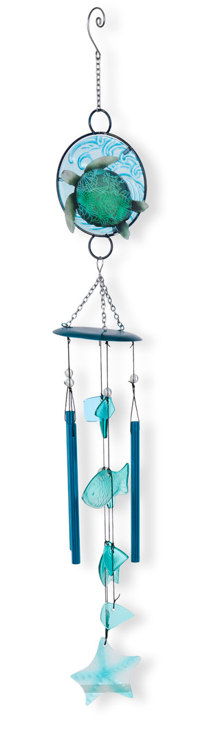 Thumbnail 1: SUNSET VISTA DESIGNS Coastal Turtle Wind Chime 
