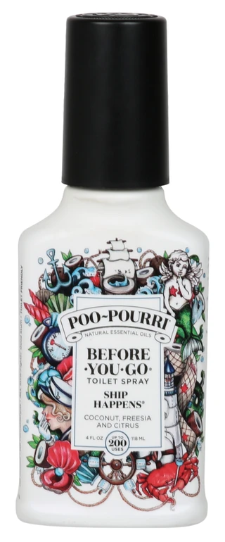 Thumbnail 1: POO-POURRI Ship Happens, Before‑You‑Go Toilet Spray - 4 oz 