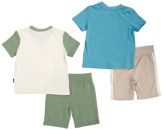 Thumbnail 2: Lee Toddler Boy's 4 Pc Logo Tee Shorts Set 