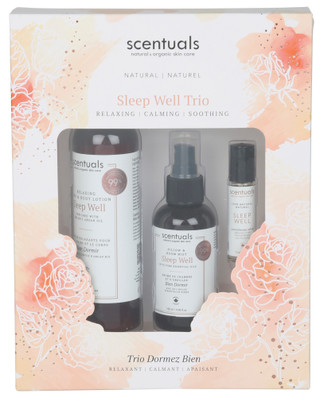 Thumbnail 1: SCENTUALS 3‑Piece Sleep Well Relaxing Body Care Set 