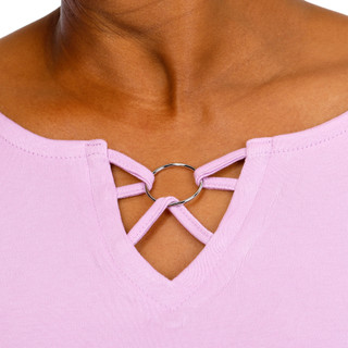 Thumbnail 3: Coral Bay Plus Keyhole Ring Neck Top  