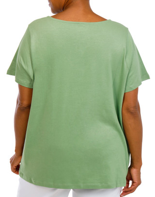 Thumbnail 4: Coral Bay Plus Keyhole Ring Neck Top  