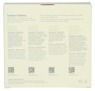 Thumbnail 2: SCENTUALS 4-Piece Lemon Verbena Travel Bath & Body Set - 40 ml Each 