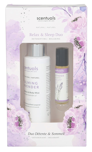 Thumbnail 1: SCENTUALS Lavender Relax & Sleep Body Mist Duo Set 