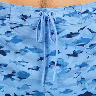 Thumbnail 2: REEL LEGENDS Men's Camo Shark Swim Shorts 