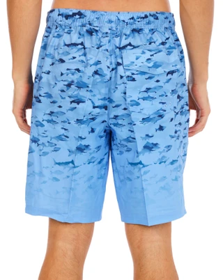 Thumbnail 4: REEL LEGENDS Men's Camo Shark Swim Shorts 