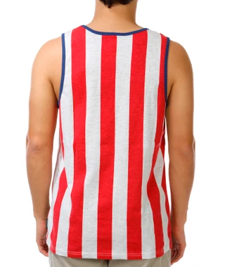 Thumbnail 3: BROOKLYN CLOTH Men's Sleeveless Crew Neck Americana Tank 