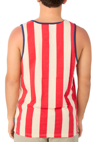 Thumbnail 6: BROOKLYN CLOTH Men's Sleeveless Crew Neck Americana Tank 