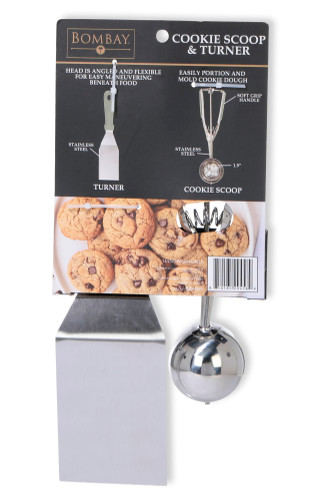Thumbnail 2: Bombay 2 Pc Cookie Scoop & Turner Set 